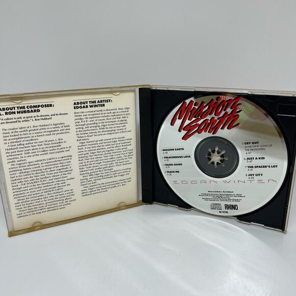 Edgar Winter Mission Earth CD L Ron Hubbard composer CD - Picture 4 of 6